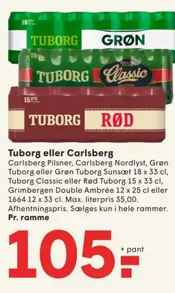 SPAR Tuborg eller Carlsberg tilbud