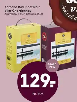 SPAR Kamona Bay Pinot Noir eller Chardonnay tilbud