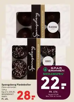 SPAR Spangsberg Flødeboller tilbud