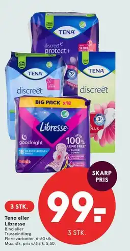 SPAR Tena eller Libresse tilbud