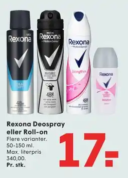 SPAR Rexona Deospray eller Roll-on tilbud