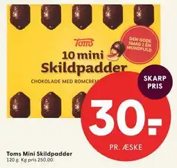 SPAR Toms Mini Skildpadder tilbud