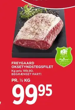 MENY FREYGAARD OKSETYNDSTEGSFILET tilbud