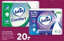 SPAR Lotus Toiletpapir eller Køkkenruller tilbud