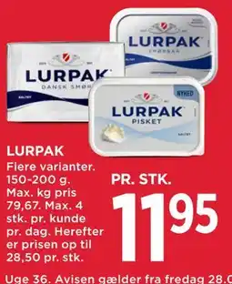 MENY LURPAK tilbud