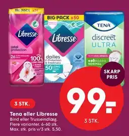 SPAR Tena eller Libresse tilbud