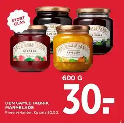 MENY DEN GAMLE FABRIK MARMELADE tilbud