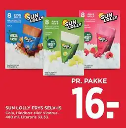 MENY SUN LOLLY FRYS SELV-IS tilbud