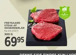 MENY FREYGAARD STEAK AF OKSEINDERLÅR tilbud