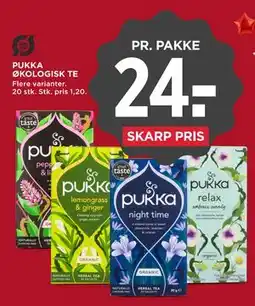 MENY PUKKA ØKOLOGISK TE tilbud