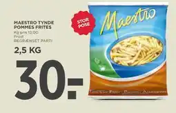 MENY MAESTRO TYNDE POMMES FRITES tilbud