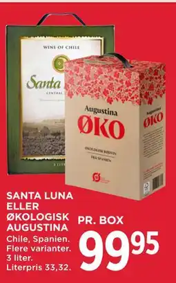 MENY SANTA LUNA ELLER ØKOLOGISK AUGUSTINA tilbud