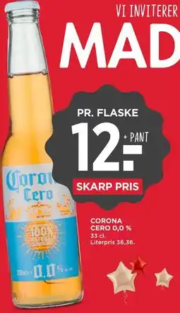 MENY CORONA CERO 0,0 % tilbud