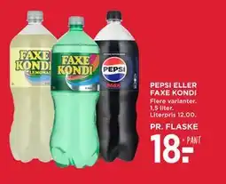MENY PEPSI ELLER FAXE KONDI tilbud