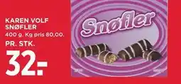 MENY KAREN VOLF SNØFLER tilbud