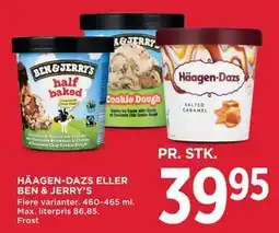 MENY HÄAGEN-DAZS ELLER BEN & JERRY’S tilbud