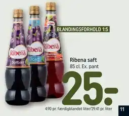 REMA 1000 Ribena saft tilbud