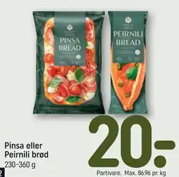 REMA 1000 Pinsa eller Peirnili brød tilbud
