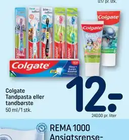 REMA 1000 Colgate Tandpasta eller tandbørste tilbud