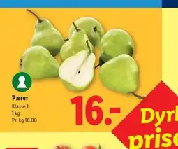 Lidl Pærer tilbud