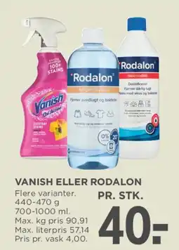 MENY Vanish eller Rodalon tilbud