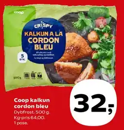 SuperBrugsen Coop kalkun cordon bleu tilbud