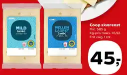 SuperBrugsen Coop skæreost tilbud