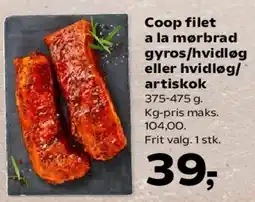 SuperBrugsen Coop filet a la mørbrad tilbud