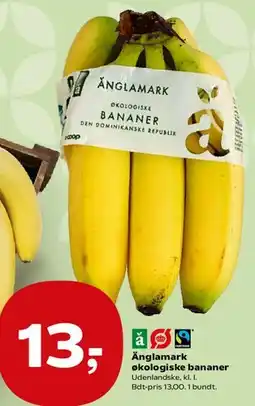 SuperBrugsen Änglamark økologiske bananer tilbud