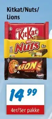zur Krone Kitkat/Nuts/Lions tilbud