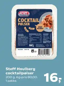 SuperBrugsen Steff Houlberg cocktailpølser tilbud