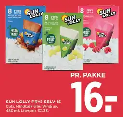 MENY Sun Lolly Frys Selv-Is tilbud