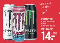 MENY Monster (energy) tilbud