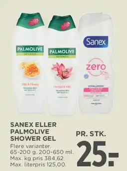 MENY Sanex eller Palmolive shower gel tilbud
