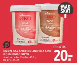 MENY Grøn Balance Øllingegaard Økologisk Skyr tilbud