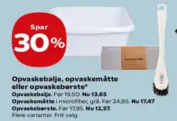 SuperBrugsen Opvaskebalje, opvaskemåtte eller opvaskebørste tilbud