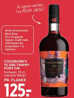 MENY Cockburn's 10 års Tawny Portvin tilbud