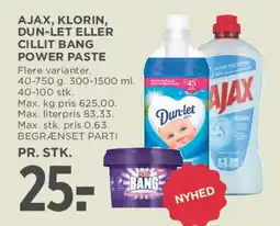 MENY Ajax, Klorin, Dun-let eller Cillit Bang tilbud
