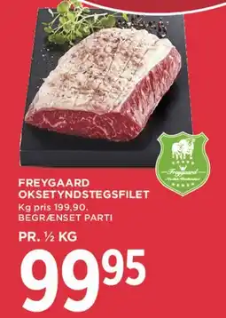 MENY FREYGAARD OKSETYNDSTEGSFILET tilbud