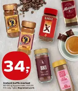 SuperBrugsen Instant kaffe marked tilbud