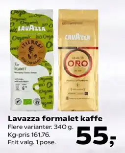 Kvickly Lavazza formalet kaffe tilbud