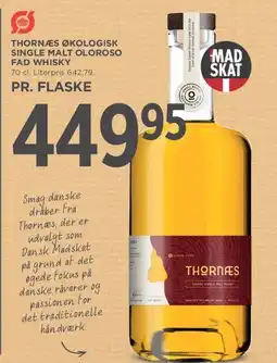 MENY Thornes Økologisk Single Malt Oloroso Fad Whisky tilbud