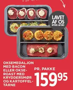 MENY Oksemedaljon med bacon / Okse-roast (pr. pakke) tilbud