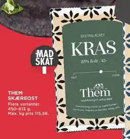 MENY Them skæreost (Kras / Fætter Kras) tilbud