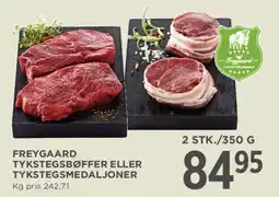 MENY Freygaard tykstegsbøffer eller tykstegsmedaljoner tilbud