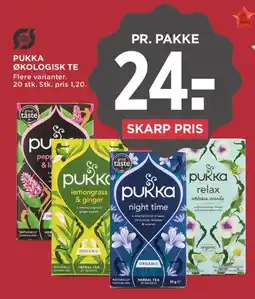 MENY Pukka økologisk te tilbud