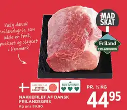 MENY Nakkefilet af dansk frilandsgris tilbud