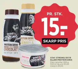 MENY Stay Strong Skyr eller Protein Drink tilbud