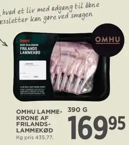 MENY OMHU Lamme-krone af frilands-lammekød tilbud