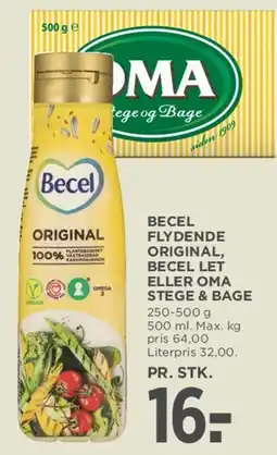 MENY Becel Flydende / OMA Stege & Bage tilbud